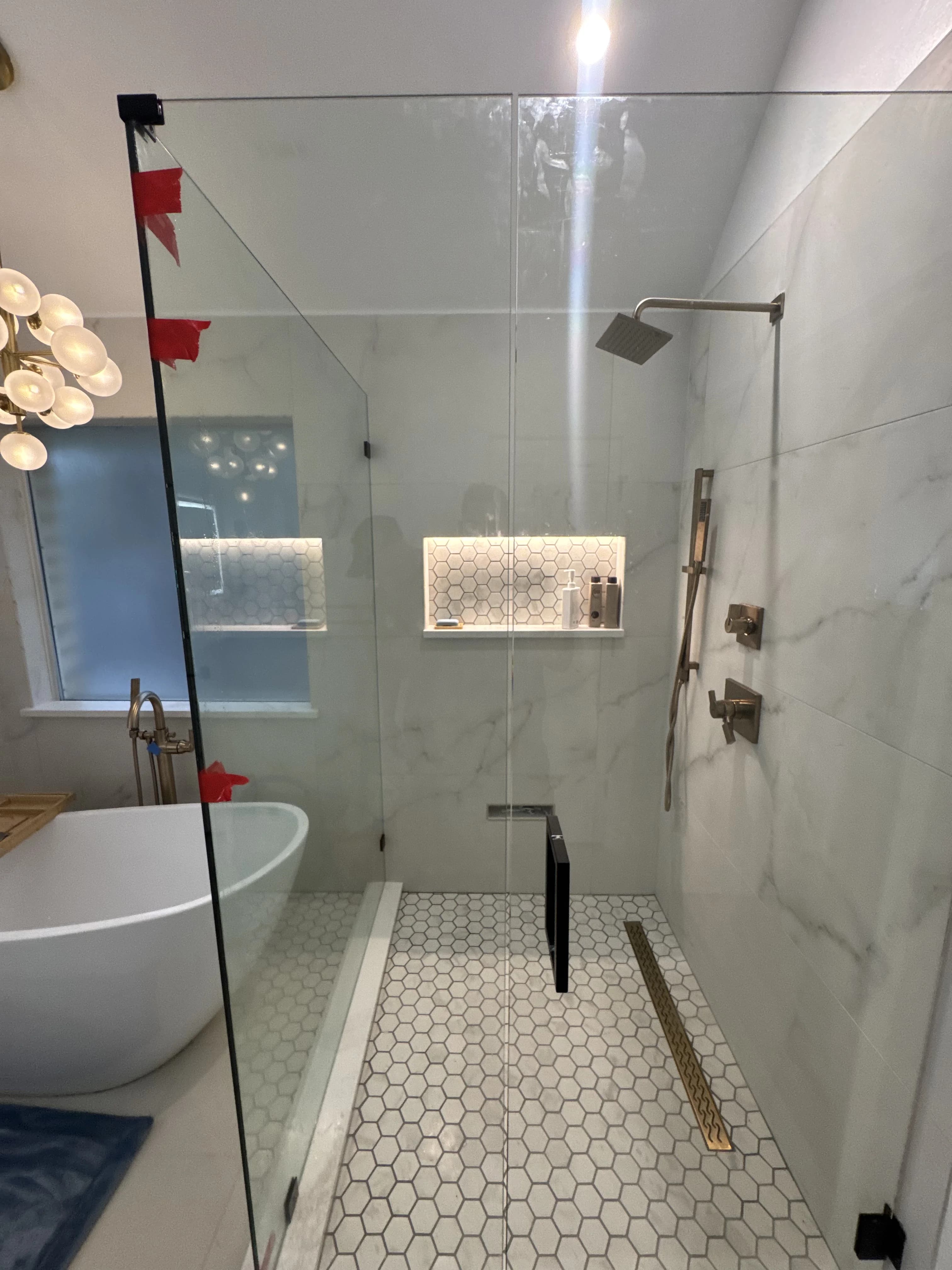 Professional shower glass installation in Austin